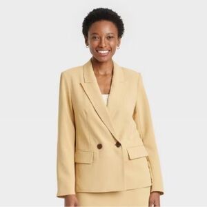 A new day Women's Tan Blazer size small New with tags